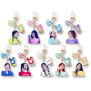 Kpop hàng hóa mới hai lần skz Acrylic <span class=keywords><strong>Keychain</strong></span> nhựa hình người vòng chìa khóa túi Mặt dây chuyền ảnh kỹ thuật số <span class=keywords><strong>Keychain</strong></span> - Product Image 1