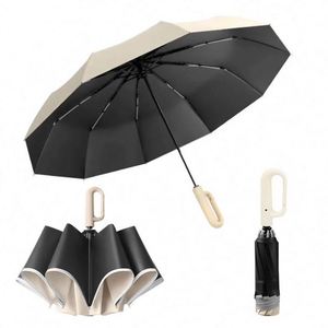 Parapluie pliant de voyage coupe-vent de haute qualité en gros avec impression de logo - Product Image 5