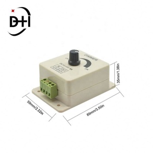 ตัวควบคุมไฟ LED แบบหรี่แสงได้ DC 24V 12V 8A ปรับความสว่างได้ สำหรับไฟ LED สีเดียว - Product Image 6