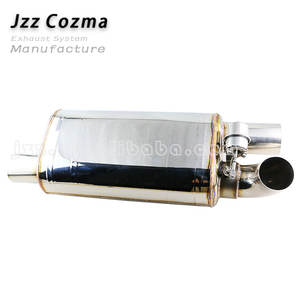 <span class=keywords><strong>Silencieux</strong></span> d'échappement de voiture de sport en acier inoxydable Valvetronic avec soupape <span class=keywords><strong>9</strong></span> "* 5.5" <span class=keywords><strong>silencieux</strong></span> universel à double sortie 76mm - Product Image 6