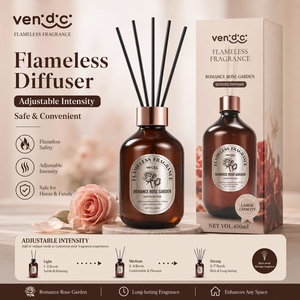 Diffusore di Aromi OEM ODM 450ml, Fragranza Casa 'Giardino di Rose', Diffusore di Oli Essenziali, Lunga Durata 6 Mesi, Bottiglia Ecologica - Product Image 5