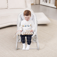 Berceau à bascule pliable portable à rotation 360 degrés, lit bébé en métal, sommier pour bébé, contrôlé par application, alimenté par USB, pour nouveau-né de 0 à 2 ans