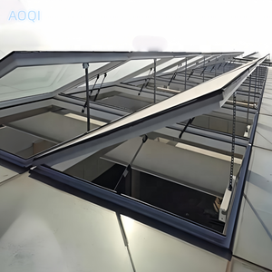Dimensions et couleurs personnalisées Design moderne Fenêtres <span class=keywords><strong>de</strong></span> <span class=keywords><strong>toit</strong></span> suspendues en alliage d'aluminium et en verre avec ouverture automatique - Product Image 2