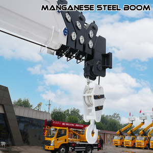 תוצרת סין בום ישר מנוף 3ton 6ton 8ton 12ton 8ton משאית רכוב עגור לבנייה - Product Image 3