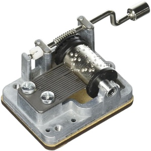 Mecanismo de Caja de Música de Madera Personalizada Ever Bright, Movimiento de Metal de Manivela con <span class=keywords><strong>Canciones</strong></span>, Venta al por Mayor, Contáctenos - Product Image 1