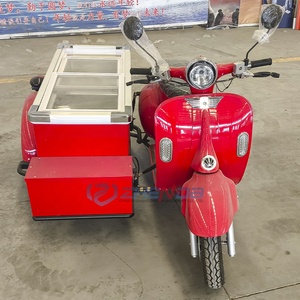 Chariot de gelato italien commercial à pousser à la main, chariot de plage, chariot alimentaire mobile, camion de restauration avec congélateur à vendre - Product Image 5