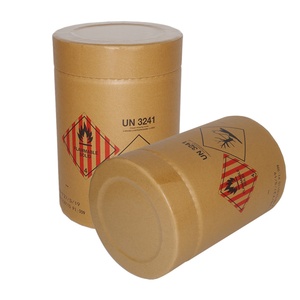 Tambor de Fibra de Papel para Envasado de Productos Químicos Industriales con Logotipo Personalizado - Product Image 1