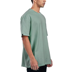 เสื้อยืดผู้ชายแบบใหม่สั่งทำขายส่ง เสื้อผ้าลำลองสำหรับกิจกรรมกลางแจ้ง ผ้าฝ้ายถัก 100% พิมพ์ลายซิลค์สกรีน ทรงหลวม เป็นมิตรกับสิ่งแวดล้อม - Product Image 1