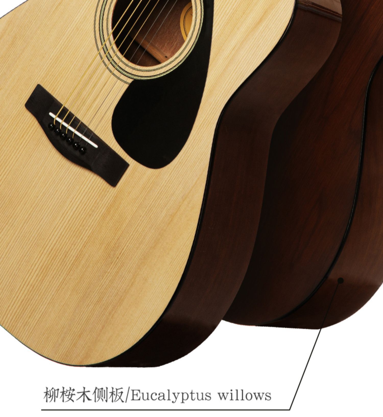 F310 41-Inch Acoustic Guitar – Professional Dreadnought Guitar for Beginners & Musicians - View 3