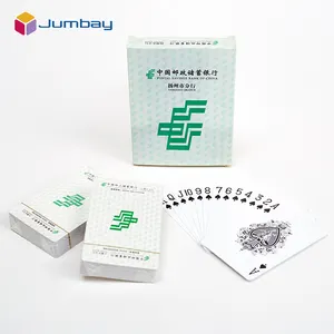 Custom cheap promotional bank playing cards latest product advertising bridge poker playing cards