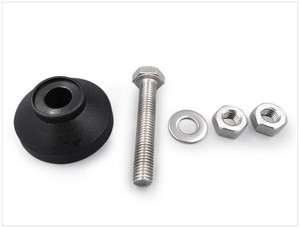 فولاذ مقاوم للصدأ ممتد قابل للتعديل نايلون ثابت للقدم قدم دعم بقاعدة أثاث - Product Image 6