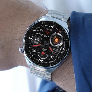 Nouvelle Tendance <span class=keywords><strong>Montre</strong></span> <span class=keywords><strong>Connectée</strong></span> <span class=keywords><strong>Homme</strong></span> en Acier Inoxydable et Bracelet Cuir, avec Chargeur sans Fil - Product Image 3