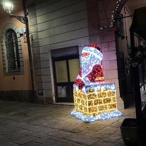 Nouveau Style Géant Promenade À Travers Le Motif D'éclairage Du Père <span class=keywords><strong>Noël</strong></span> Grandes Sculptures <span class=keywords><strong>De</strong></span> Saint Nick Led Éclairage <span class=keywords><strong>De</strong></span> Vacances 3D - Product Image 6