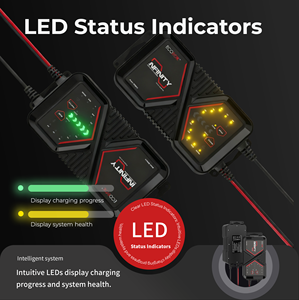 <b>12V</b> 24V 6A 12A 24A 8 Stages Smart <b>Battery</b> <b>Charger</b> for <b>AGM</b> GEL Lithium STD <b>Battery</b> - Product Image 4