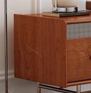 Meuble TV et table basse combinés en bois de cerisier antique chinois du milieu du siècle - Bois massif, style ferme, bar à domicile, gain de place, écologique - Product Image 5