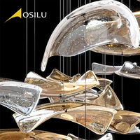 Lustres en cristal Plafond Luxe Lumière Hôtel Lustre Lumière pour Hauts Plafonds Led Lumières pour la Décoration
