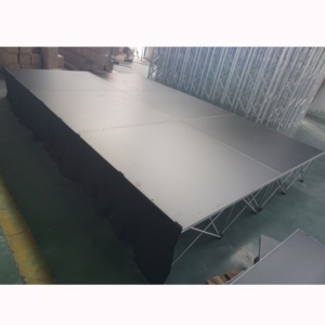 Escenario portátil plegable de madera de fácil instalación para eventos - Product Image 1