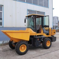 Camion à benne basculante tout-terrain à 4 roues motrices Capacité de chargement de 3 tonnes Prix bon marché Dumper avec Ce Epa Euro 5
