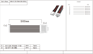Connecteur de faisceau de câbles Molex H112K-P06N-03B à pas de 1,25 mm, 6 broches, pour câblage interne de signal de drones FPV UAV et machines de précision - Product Image 6