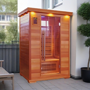 SS-200T moderna <span class=keywords><strong>palestra</strong></span> di casa per 2 persone utilizza <span class=keywords><strong>Sauna</strong></span> a infrarossi Hemlock cedro rosso legno tormalina salute-affermazione all'aperto <span class=keywords><strong>Sauna</strong></span> per 2 persone - Product Image 5