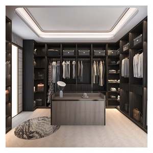 Diseños de Armarios de Almacenamiento de Lujo Modernos, Muebles de Dormitorio Personalizados, Armario de Madera con Isla Central - Product Image 2