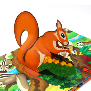 Impression de livres <span class=keywords><strong>pop</strong></span>-<span class=keywords><strong>up</strong></span> 3D personnalisés pour enfants, couverture rigide, <span class=keywords><strong>livre</strong></span> d'histoires <span class=keywords><strong>pop</strong></span>-<span class=keywords><strong>up</strong></span> interactif <span class=keywords><strong>DIY</strong></span> avec design animalier - Product Image 4