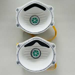 OEM 20Pack FFP2 Carbon Valved Cup Máscara de Poeira Respirador Particular Descartável com Nariz Ajustável Clipe Máscara de Poeira KN95 Cup Máscara - Product Image 5