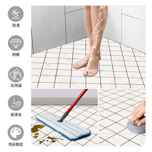Pegatinas y Calcomanías Modernas Personalizadas Cuadradas de PVC+PP Autoadhesivas Impermeables Antideslizantes <span class=keywords><strong>para</strong></span> Pisos y <span class=keywords><strong>Paredes</strong></span> de Cerámica <span class=keywords><strong>para</strong></span> Cumpleaños y Bodas - Product Image 4