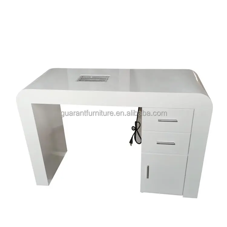 white nail table with drawers manicure beauty nail table with dust collector