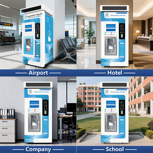 Thương mại tự động thẩm thấu ngược nước máy bán hàng tự động đồng xu/giấy/thẻ tín dụng thanh toán công suất 224L tự động làm sạch nước đá - Product Image 5