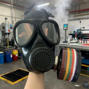 أقنعة غاز للبقاء على قيد الحياة في حالات الأنشطة النووية والكيميائية، قناع غاز كامل للوجه مع فلتر كربون نشط مناسب للمبيدات والدخان والغبار - Product Image 4