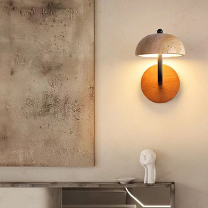 Lámpara de Pared LED de Diseño Moderno y Cremoso Estilo Wabi-Sabi para Dormitorio, Sala de Estar, Comedor, Escalera, Pasillo, Decoración de Fondo - Product Image 4