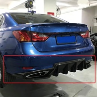 Diffuseur arrière pour Lexus GS F-Sport 2013-2017, ABS apprêté noir, lèvre de pare-chocs arrière, pièces de kit carrosserie