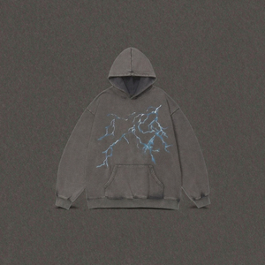 Sweat à capuche oversize pour homme Hip Hop Streetwear 100% fibre de bambou épaisse, grande taille, pull brodé imprimé style urbain - Product Image 4