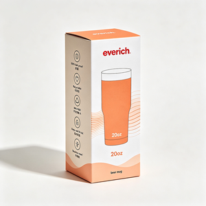 Boîte d'emballage en papier pour tasse à bière personnalisée de qualité supérieure, impression offset, production en 72h, boîte d'expédition en carton imperméable - Product Image 1