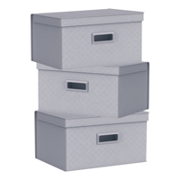 Boîte de rangement pliable en tissu avec couvercle, organisateur pour la maison, le placard, les jouets, les linge de maison, vente en gros