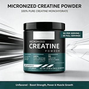 Creatina Monoidrato Pura in Polvere Senza Zucchero per Adulti, Integratore Alimentare per Forza Muscolare e Prestazioni Atletiche, OEM - Product Image 1
