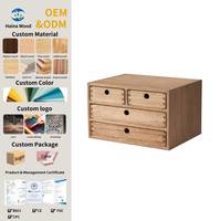 Organisateur de bureau et de table en bois avec 4 tiroirs, entièrement assemblé, armoire multifonctionnelle moderne pour loisirs créatifs