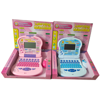Juguetes Educativos Lucky Toys para Aprender Inglés, Computadora Portátil de Plástico con Pantalla LED Inteligente, Máquina de Aprendizaje para Niños