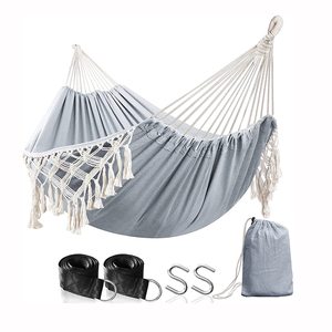 Taşınabilir nefes kamp pamuklu hamak güzel püskül ile - Product Image 3