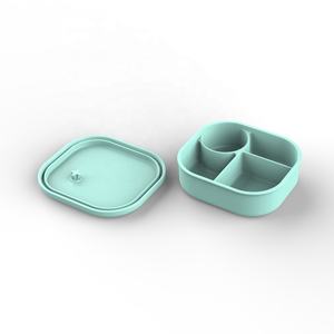 Lonchera Bento de Silicona Nueva para Niños, Lonchera de Silicona Libre de BPA, Lonchera de 4 Compartimentos, Lonchera Bento de Alta Calidad - Product Image 5