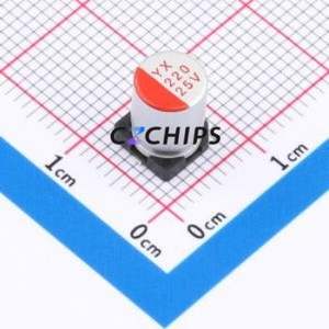 SPT1EM221E08TRVZC ตัวเก็บประจุแบบแข็งชนิด SMD, ขนาด D6.3xL8 มม. ( ความจุ: 220uF ) ( ความแม่นยำ: 20% แรงดันไฟฟ้าที่กำหนด: 25V ) - Product Image 1