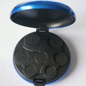 Caja de Almacenamiento Redonda para Monedas, Monedero, <span class=keywords><strong>Dispensador</strong></span> de Monedas, Decoración del Hogar, Accesorios de Colección, Portamonedas de Aluminio - Product Image 6