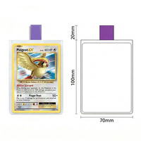 Fundas Protectoras para Tarjetas, Transparentes, Libres de Ácido, con Pestañas de Fácil Extracción, Aptas para Archivo, para Juegos de Mesa TCG, Venta al Por Mayor