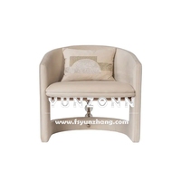 Moderner bequemer nordischer Stil Kristall zurück Sofa Lounge Sessel Lounge Stuhl Wohnzimmer Samt Polster Sessel