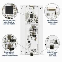 Base de Carga para Control de Videojuegos, Cargador de Batería NiMH PCBA con Reproducción de Video MP4 e Indicador RGB, Doble USB-C 5V 500mA