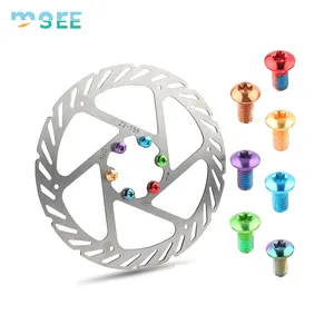Parafusos de Titânio para Rotor de Freio a Disco de Bicicleta SeeMore <span class=keywords><strong>12</strong></span> Peças M5 X 10mm, Parafuso de Rotor de Bicicleta para Bicicleta de Estrada e Mountain Bike - Product Image 2