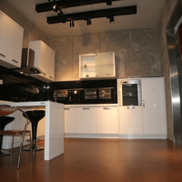 Meubles de cuisine modulaires de style européen moderne 2026 avec portes en acrylique et charnières, prêts à assembler, pour appartement