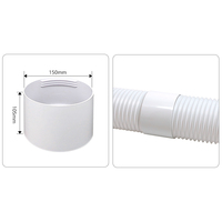 Coupleur de conduit d'évacuation pour climatiseur portable manuel domestique, épaisseur 2,0 mm, ABS écologique et durable, compatible avec tuyau de 5,9 pouces