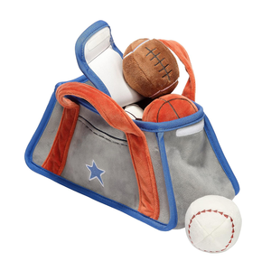 Non-Irritant Sports Thème Chambre Décor Coton Rempli Quatre Boules En Peluche Jouet Interactif Ensemble avec Sac De Rangement Doux 2024 Bébé Jouet - Product Image 2